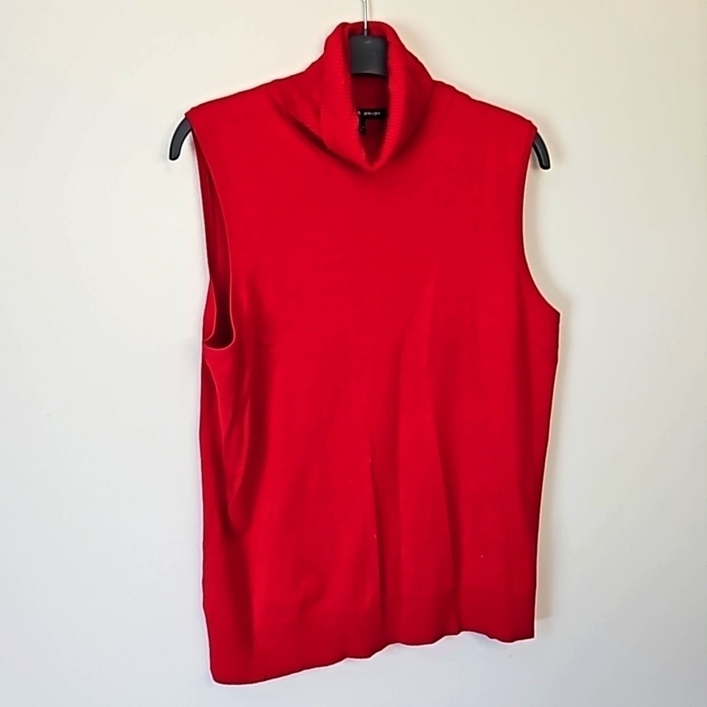 Cable and Gauge Turtleneck Tank Top Large